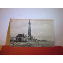 TOWER & ALHAMBRA, BLACKPOOL. LANCASHIRE used antique postcard Hartmann 1906 pm =