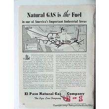 el paso natural gas company 1951 petroleum oil pipeline vintage ad