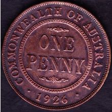 1926 Australia 1 Penny Coin