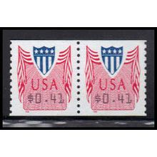 CVP33 41c Shield Very Fine MNH Pair PA5075