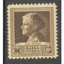 878 10c Jane Addams Fine MNH GA0373