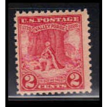 645 2c Valley Forge Just Clears MNH O1191