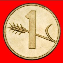 Ⰶ WHEAT (1948-2006): SWITZERLAND ★ 1 RAPPEN 1975! DIES II+C★LOW START★NO RESERVE
