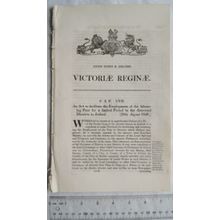 1846 Act of Parliament: employment of labourng poor in Ireland