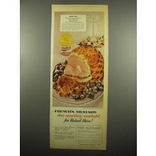 1954 French's Mustard Ad - Baked Ham