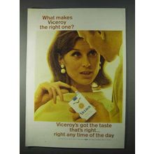1966 Viceroy Cigarettes Ad - What Makes the Right One?