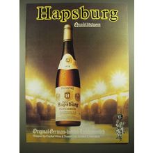 1979 Hapsburg Liebfraumilch Wine Ad