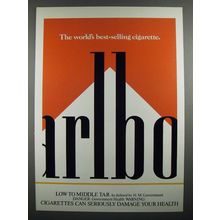 1984 Marlboro Cigarette Ad - World's Best Selling