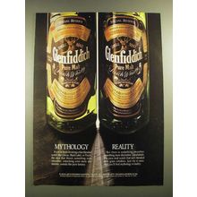 1988 Glenfiddich Scotch Ad - Mythology Reality