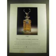 1988 Glenfiddich Scotch Ad - This is a Work of Art Inside a Work of Art