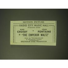 1948 Paramount The Emperor Waltz Movie Ad - Radio City Music Hall