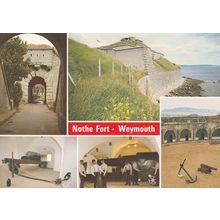 Nothe Fort Military Exhibits Rare Weymouth Dorset Civic Society Postcard