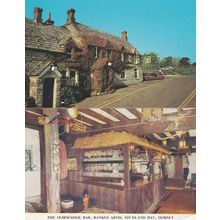 Bankes Arms Pub Studland Dorset 2x Postcard s