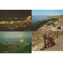 Capharnaum Tiberias Camel Haifa 4x Israel Postcard s