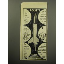 1967 Estes Astron Alpha Model Rocket Advertisement