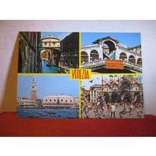 multiview, VENEZIA, VENICE. , ITALY used postcard dated 1993 #