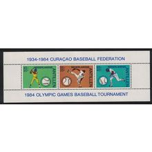 Neth. Antilles Curacao Baseball Federation MS 1984 MNH SG#MS856