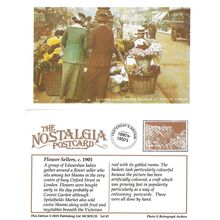 Postcard Flower Seller Oxford Circus London c1905 Edwardian - Nostalgia