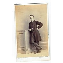 Victorian cdv photo man standing hand on hip Portsmouth photographer