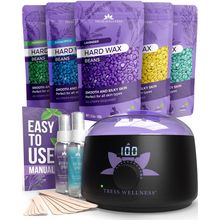Tress Wellness Waxing Kit for Brazilian Wax - Easy to Use - for Sensitive Skin -