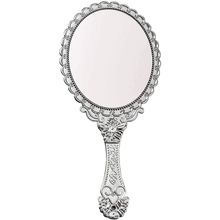 BAOZOON Vintage Hand Mirror with Handle - Cute Cosmetic Handheld Mirror Vanity M