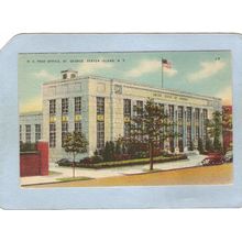 New York St George U S Post Office Street Scene w/Old Cars nyc_box2~50
