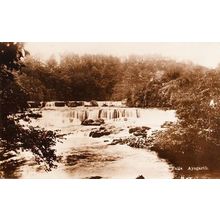 Aysgarth Upper Falls Yorkshire Antique Real Photo Postcard
