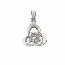 Sterling Silver Celtic Trinity Knotted Charm Pendant