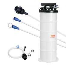 Fluid Extractor, 1.74 Gallons (6.5 Liters), Pneumatic/Manual Oil Changer Vac...