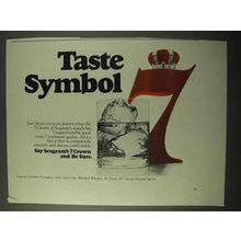 1971 Seagram's 7 Crown Whiskey Ad - Taste Symbol