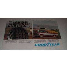 1981 Goodyear Wrangler Radial Tire Ad - Tough in Field