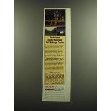1986 American Cruise Lines Inc Ad - East coast inland passage fall foliage