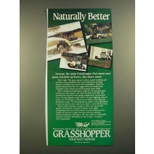 1988 Grasshopper Mower Attachments Ad - Naturally Better