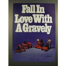 1988 Gravely Lawn Mowers Ad - Fall in Love With a Gravely