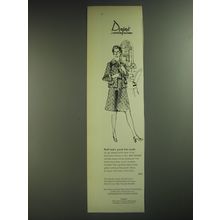 1974 Draper's Amy Adams Dress Ad - Half sizes, pack this outfit