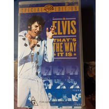 vhs video cassette elvis thats the way it is