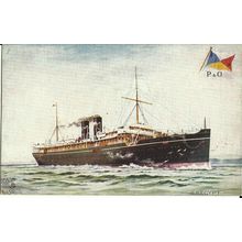 P&O SS EGYPT Tuck Oilette Postcard (9112)