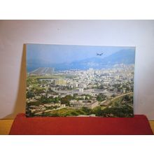 KOWLOON CITY & KAI TAK AIRPORT, HONG KONG vintage unused postcard =
