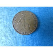 1928 GEORGE V HALFPENNY FREE POST. D