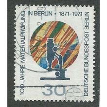 BERLIN -1971 30pf 'MATERIAL TESTING LABORATORY' FINE USED (EBID49-613)