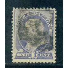 Used 212 1c Benjamin Franklin Just Clears M01330