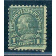 Used 581 1c Benjamin Franklin Average A16301