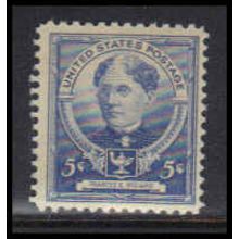 872 5c Frances Willard Just Clears MNH KA3190