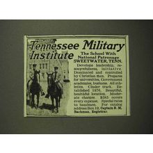 1918 Tennesse Military Institute Ad - Patronage