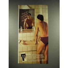 1986 Bill Blass for Hanes Underwear Ad