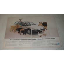 1989 Volkswagen Passat Estate Car Ad - The sophisticated ventilation system