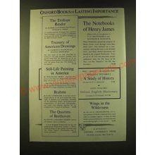 1947 Oxford University Press Ad - Oxford Books of Lasting Importance