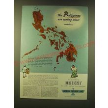 1947 American President Lines Ad - The Philippines are coming closer