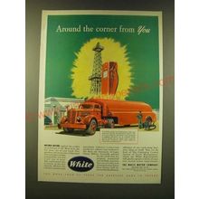 1947 White Motor Company Trucks Ad - Around the corner from you