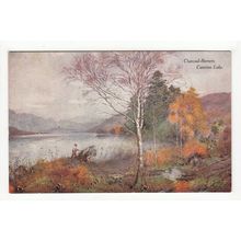 Charcoal Burners Coniston Lake Cumbria Art Postcard A & C Black